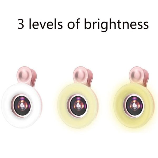 Mobile Phone Macro Lens Beauty Makeup Selfie Light (Pink) - Image 6