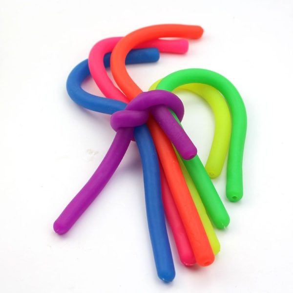 TPR Decompression Noodle Rope Elastic Rope Random Color Delivery, Size: 30 PCS Small - Image 2