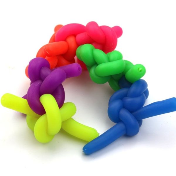 TPR Decompression Noodle Rope Elastic Rope Random Color Delivery, Size: 30 PCS Small - Image 3