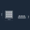 Vaydeer JP1011 9-Keys Mechanical Keyboard Mini Portable Custom Keyboard, Cable Length: 1m - Image 3
