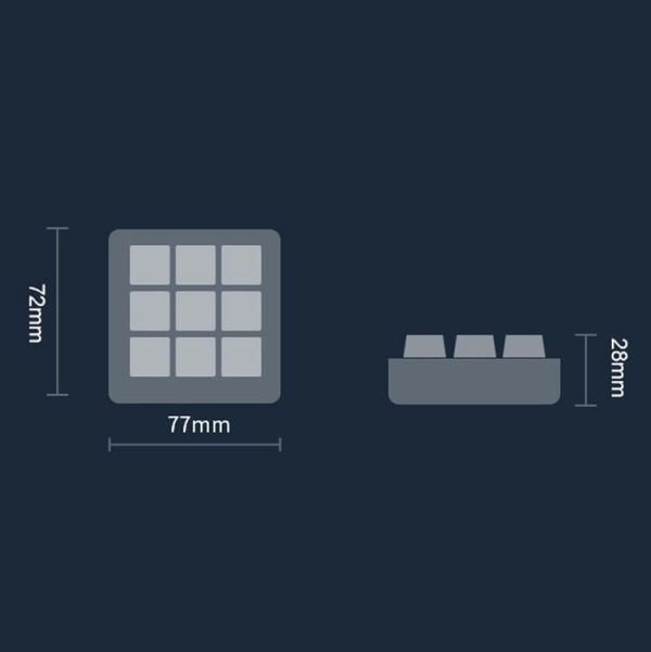 Vaydeer JP1011 9-Keys Mechanical Keyboard Mini Portable Custom Keyboard, Cable Length: 1m - Image 3