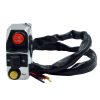 Motorcycle Modification Aluminum Alloy Handle Switch High Low Beam Light Turn Signal Horn Control Switch (Silver)