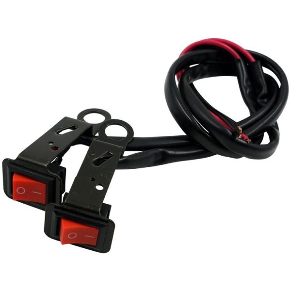 5 PCS Motorcycle Modification Accessories Ship Type Rocker With Lamp Switch Rearview Mirror Bracket Headlight Spotlight Switch - Image 2