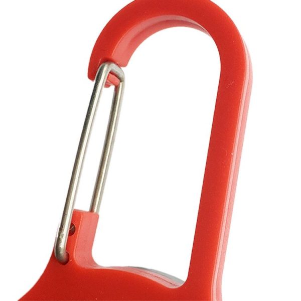 3 PCS Mini Carabiner COB Flashlight Outdoor Portable Keychain Night Fishing Light Random Colour Delivery (Gray) - Image 3