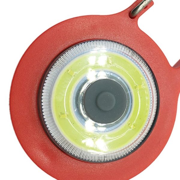 3 PCS Mini Carabiner COB Flashlight Outdoor Portable Keychain Night Fishing Light Random Colour Delivery (Gray) - Image 5