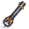 Outdoor LED T6 Strong Light Rechargeable Flashlight Car Safety Hammer Multi-Function Aelf-Defense Flashlight (Single Flashlight)