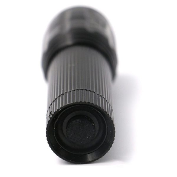 2 PCS Three-Speed Zoom LED Flashlight Mini Aluminum Flashlight (Black) - Image 4