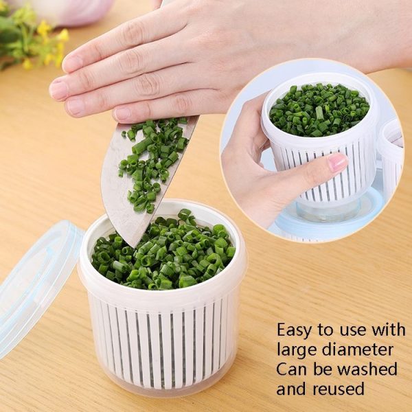 Onion Ginger Garlic Drainage Storage Box Kitchen Vegetable Plastic Storage Box Refrigerator Seal Storage Box - Image 3