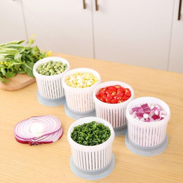 Onion Ginger Garlic Drainage Storage Box Kitchen Vegetable Plastic Storage Box Refrigerator Seal Storage Box - Image 6