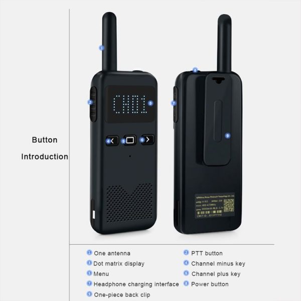 KSUN X-30 M2 Outdoor Handheld Mini Walkie Talkie Color Random Delivery - Image 4