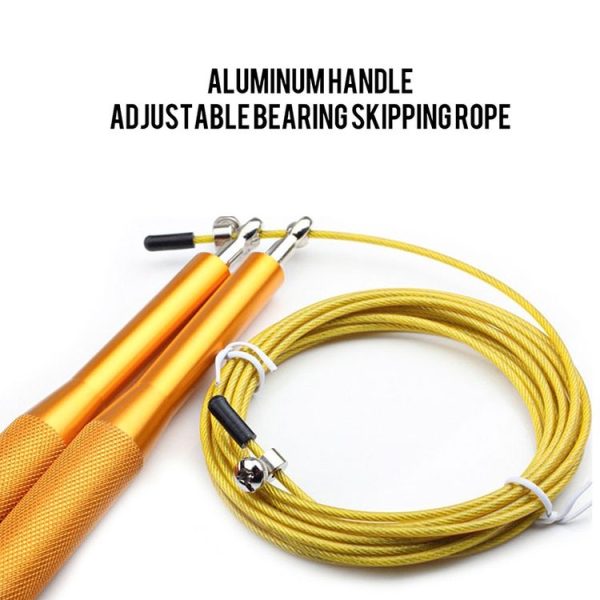 Training Sports Fitness Bearing Aluminum Handle Steel Wire Skipping Rope, Length: 3m (Blue) - Image 4