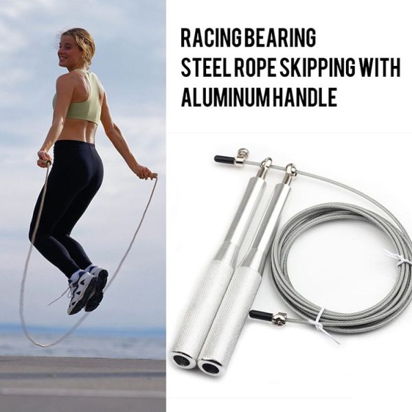 Training Sports Fitness Bearing Aluminum Handle Steel Wire Skipping Rope, Length: 3m (Blue) - Image 7