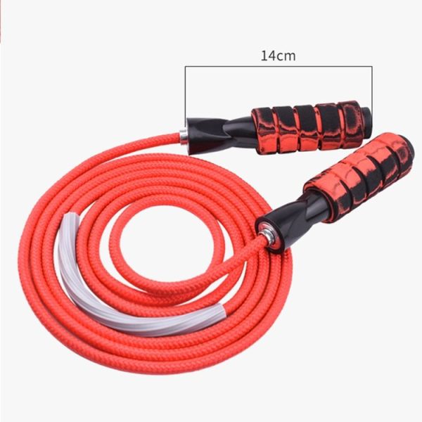 Weight-Bearing Skipping Rope Fitness Exercise Room Skipping Rope, Thickness: 6mm, Length: 3m (Red) - Image 3