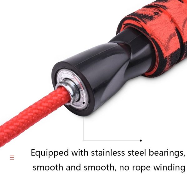 Weight-Bearing Skipping Rope Fitness Exercise Room Skipping Rope, Thickness: 6mm, Length: 3m (Red) - Image 5