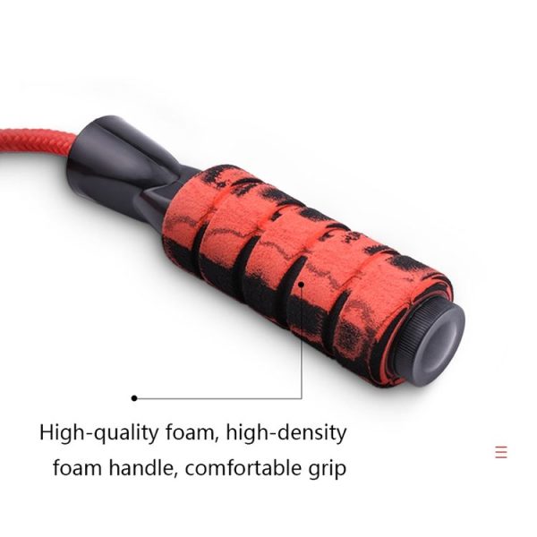 Weight-Bearing Skipping Rope Fitness Exercise Room Skipping Rope, Thickness: 6mm, Length: 3m (Red) - Image 6