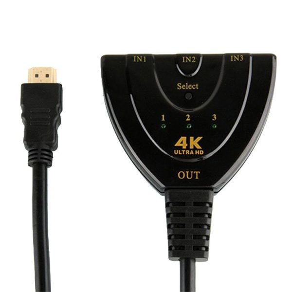 3X1 4K x 2K 3 in 1 out HD Converter Video Switcher (4K x 2K) - Image 2