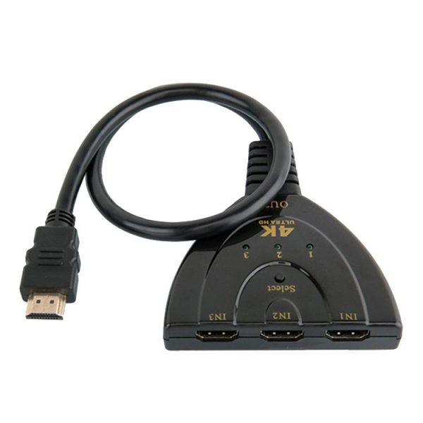 3X1 4K x 2K 3 in 1 out HD Converter Video Switcher (4K x 2K) - Image 3