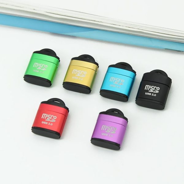 480Mbps Mini Micro SD Card Mobile Phone High-Speed TF Memory Card Reader Computer Car Speaker Card Reader (Red) - Image 2