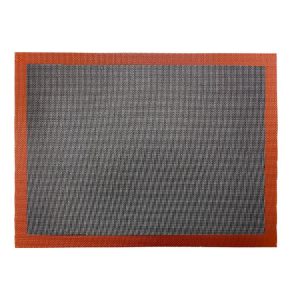 Hollow Non-Stick High Temperature Baking Mat Breathable Glass Fiber Baking Pan Mat, Specification: 40x30cm Straight Angle