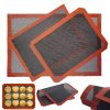 Hollow Non-Stick High Temperature Baking Mat Breathable Glass Fiber Baking Pan Mat, Specification: 40x30cm Straight Angle - Image 2
