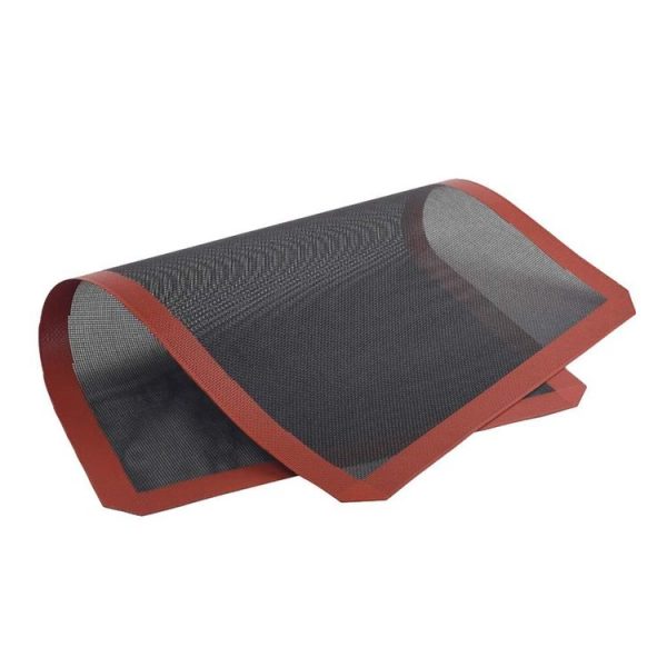 Hollow Non-Stick High Temperature Baking Mat Breathable Glass Fiber Baking Pan Mat, Specification: 40x30cm Straight Angle - Image 5