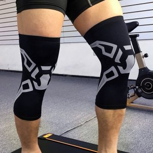 2 PCS Basketball Knee Pads Summer Leg Protection Cover Outdoor Football Riding Running Sporting Goods Protective Gear, Specification: XL (Black Gray)
