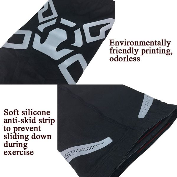 2 PCS Basketball Knee Pads Summer Leg Protection Cover Outdoor Football Riding Running Sporting Goods Protective Gear, Specification: XL (Fluorescent Gray) - Image 4
