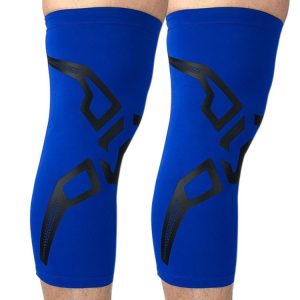 2 PCS Basketball Knee Pads Summer Leg Protection Cover Outdoor Football Riding Running Sporting Goods Protective Gear, Specification: M (Blue)