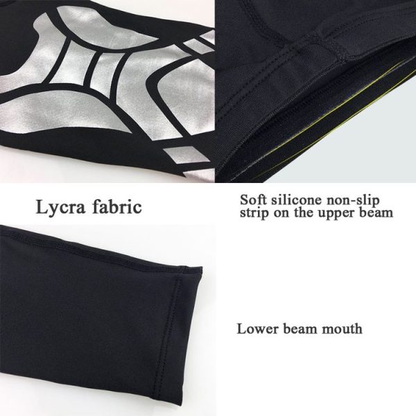2 PCS Basketball Kneepad Summer Thin Breathable Leggings Cover Outdoor Riding Running Protective Gear, Specification: XL (Black Silver) - Image 4