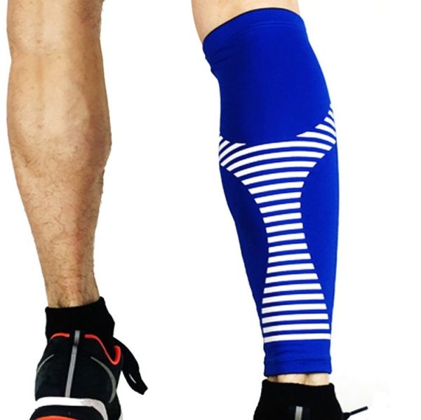 2 PCS Sports Calf Protection Basketball Football Running Leggings Protective Gear High-Elastic Warm Breathable Knee Pads Socks, Specification: XL (Fluorescent Green) - Image 5