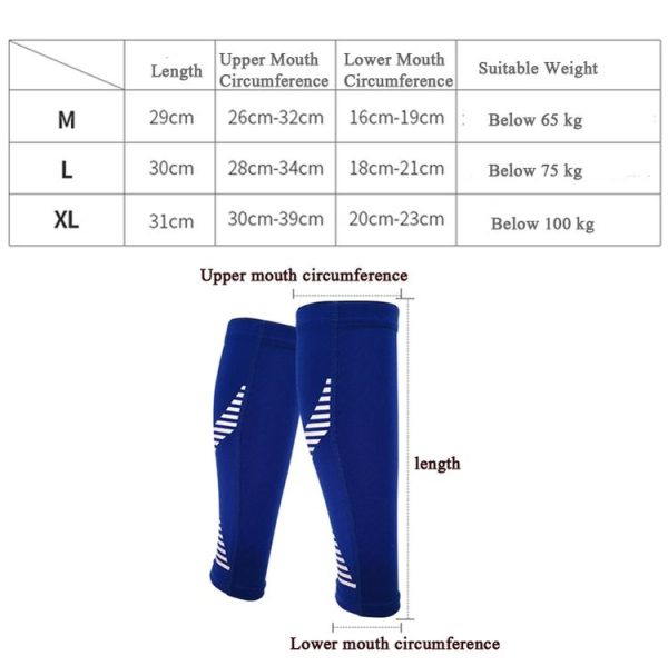 2 PCS Sports Calf Protection Basketball Football Running Leggings Protective Gear High-Elastic Warm Breathable Knee Pads Socks, Specification: XL (Fluorescent Green) - Image 6