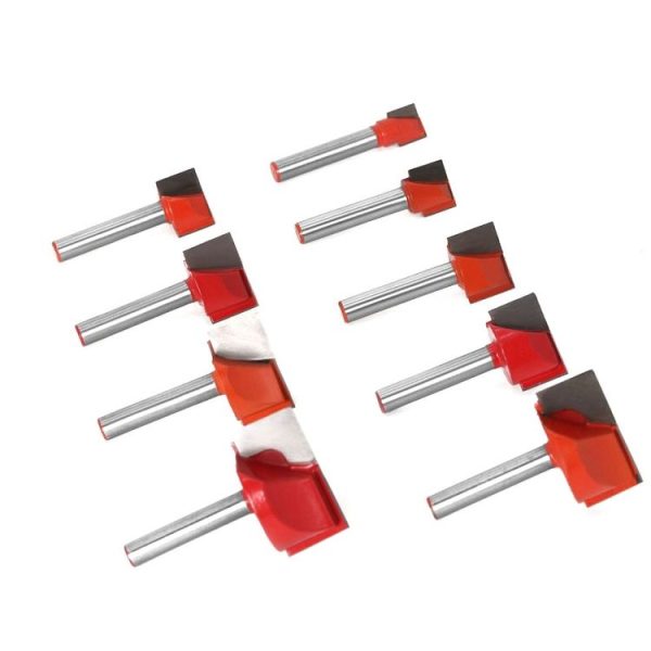 9 In1 6 Handle Bottom Cleaning Knife Woodworking Slotting Milling Cutter CNC Engraving Machine Tool - Image 4