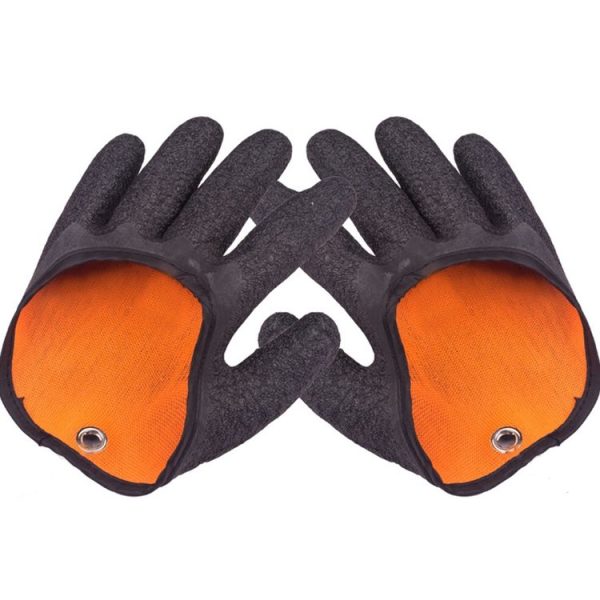 1 Pair Anti-Skid Catch Fish Latex Gloves Stab-resistant Waterproof Fishing Gloves, Specification: Left+Right - Image 2