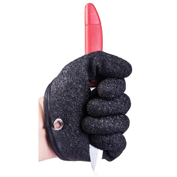 1 Pair Anti-Skid Catch Fish Latex Gloves Stab-resistant Waterproof Fishing Gloves, Specification: Left+Right - Image 4
