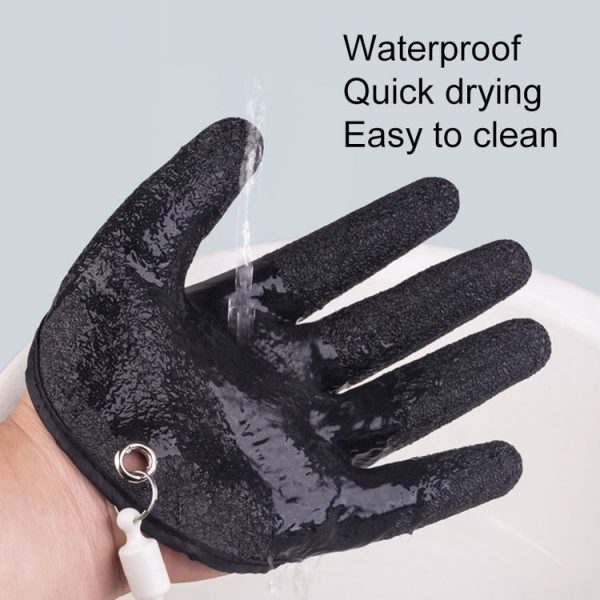 1 Pair Anti-Skid Catch Fish Latex Gloves Stab-resistant Waterproof Fishing Gloves, Specification: Left+Right - Image 5