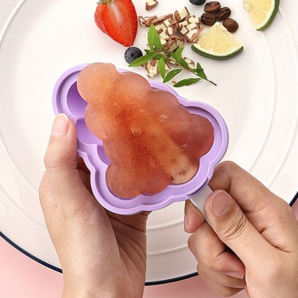 Household Silicone Popsicle Ice Cream Mold With Lid, Specification: Flying Saucer - Image 5