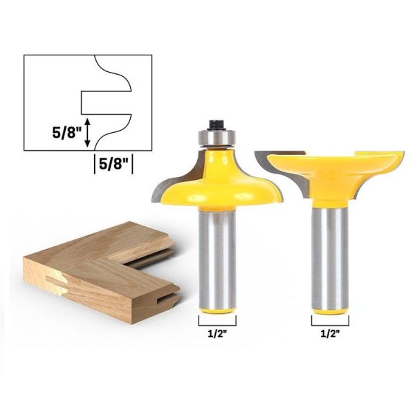 2 PCS / Set Door Frame Tenon Cutter Woodworking Engraving Milling Cutter - Image 2