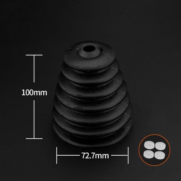 2 PCS Electric Hammer Dust Cover Dust Collection Bowl Impact Drill Accessories (Black) - Image 2