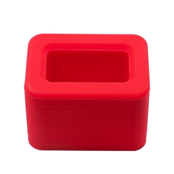 Safety Belt Holder Silicone Buckle Protective Cover (Red)