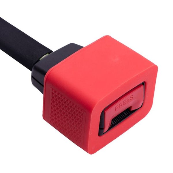 Safety Belt Holder Silicone Buckle Protective Cover (Red) - Image 2