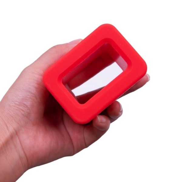 Safety Belt Holder Silicone Buckle Protective Cover (Red) - Image 4