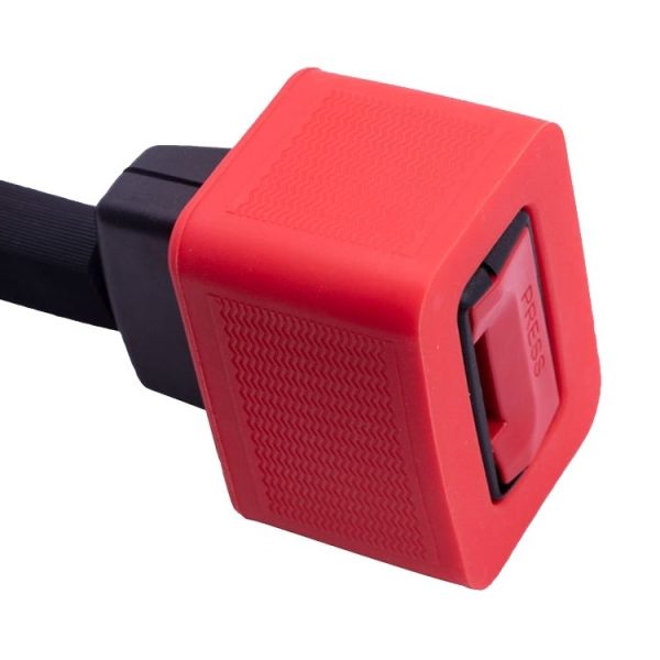 Safety Belt Holder Silicone Buckle Protective Cover (Red) - Image 5