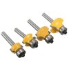 4 PCS / Set 1 / 4 Handle Alloy Fillet Knife Woodworking Trimming Machine Bit - Image 2