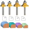 4 PCS / Set 1 / 4 Handle Alloy Fillet Knife Woodworking Trimming Machine Bit - Image 4
