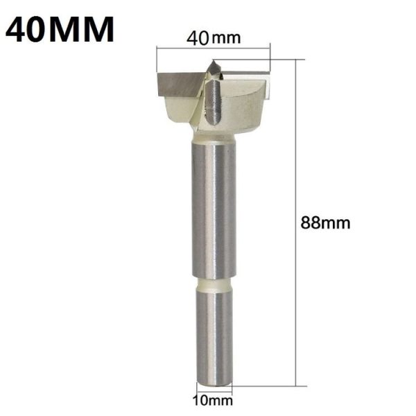 40mm Woodworking Drill Bit Hole Opener Round Lengthened Wooden Door Drill - Image 2