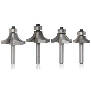 4 PCS / Set Round Corner Woodworking Cutter Trimming Machine Alloy Cutter Head