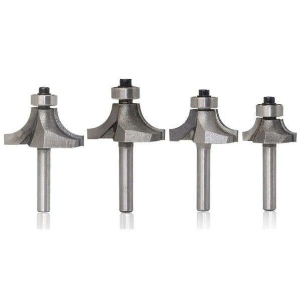 4 PCS / Set Round Corner Woodworking Cutter Trimming Machine Alloy Cutter Head