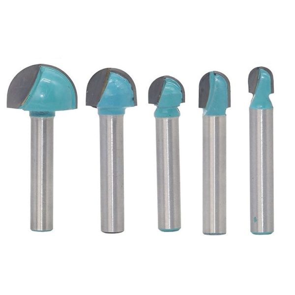 5 PCS / Set 6-18mm 6 Shank Lace Round Cutter Woodworking Relief Milling Cutter