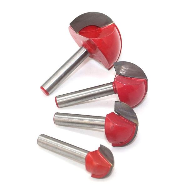 4 PCS / Set 16-32mm 6 Shank Lace Round Cutter Woodworking Relief Milling Cutter - Image 4