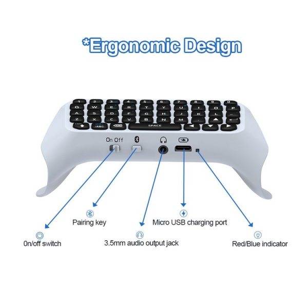 JYS-P5121 Bluetooth Wireless Handle Keyboard Can Chat Voice External Keyboard Suitable For PS5, Note: Without Handle - Image 4